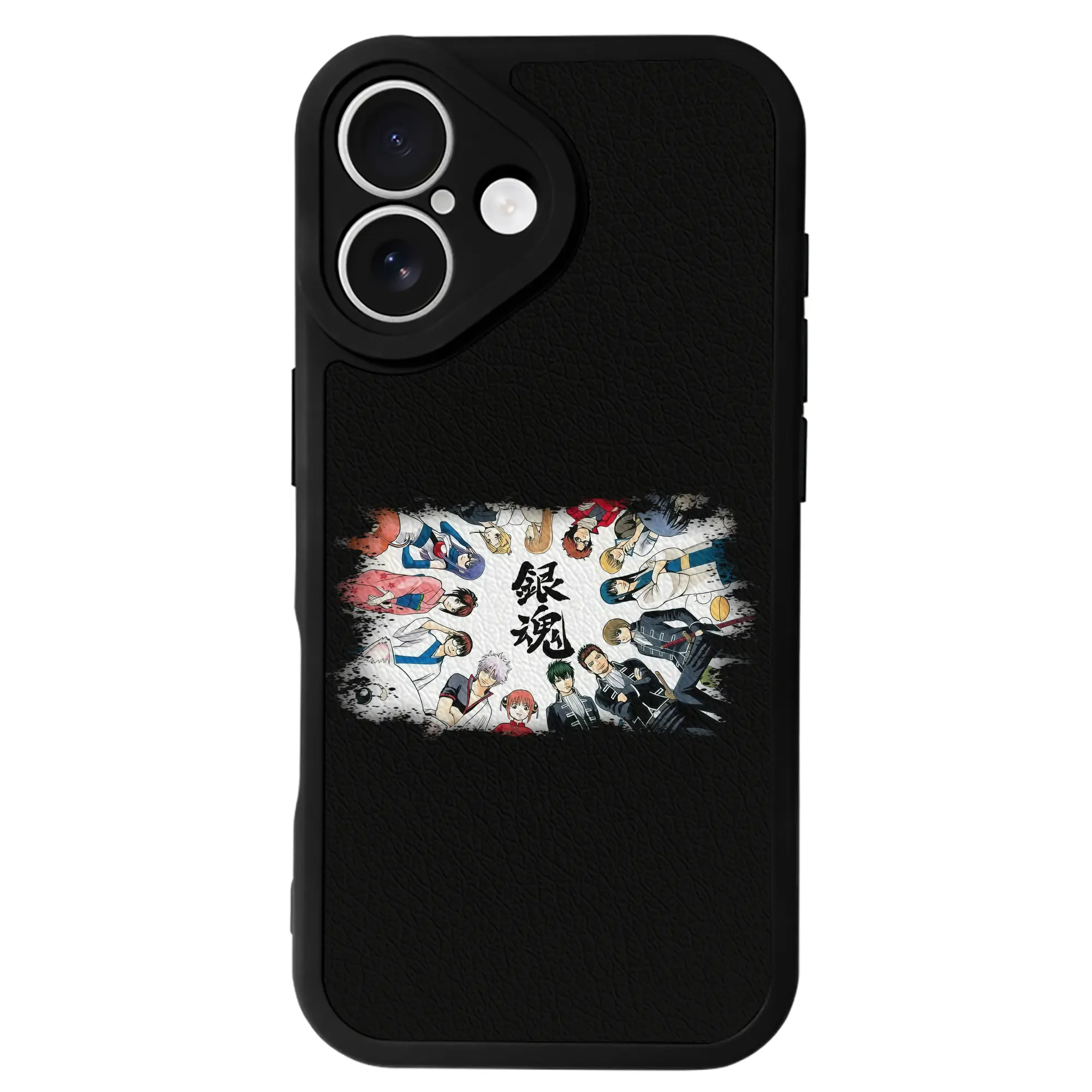 銀魂 グッズ 坂田 銀時 - IPhone 16シリーズ対応 ・ シリコンスマホケース ・ レザー調 ・ 高精度フィット ・ 耐衝撃 ・ ワイヤレス充電対応 ・ 精密カット